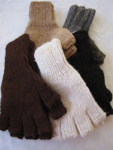 100% Alpaca-Fingerless Gloves