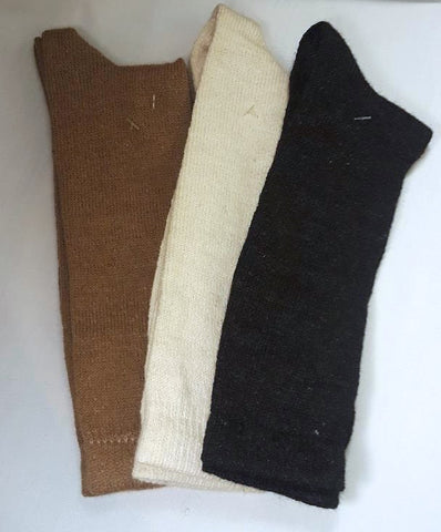 Light-weight Alpaca Crew Socks-Made at Graceful Glen